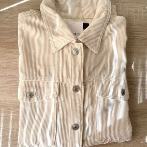 Forever 21 Beige Corduroy Utility Jacket